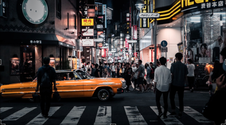 Japan at night